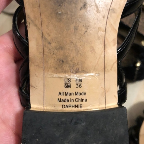 Sam Edelman Strappy Black Patent Daphnie Sandal, 6 - Picture 8 of 8